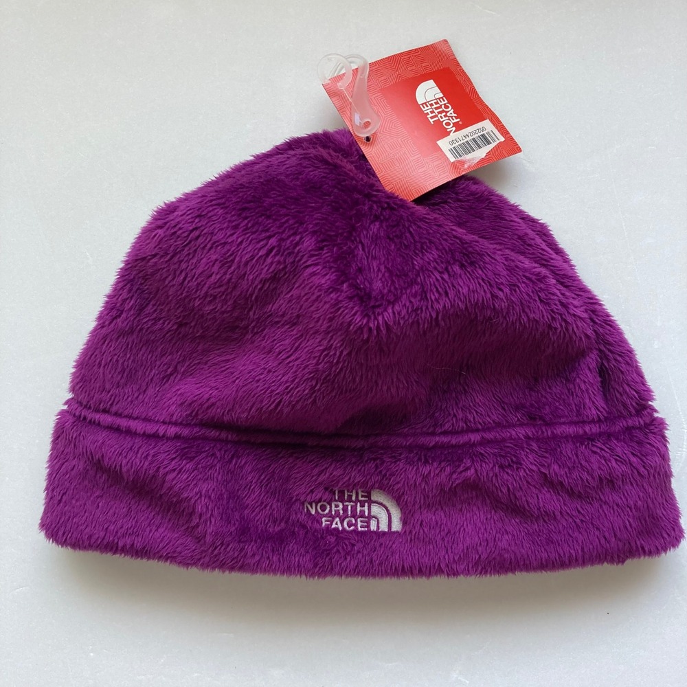 The North Face Denali Thermal Beanie Premiere Purple Fleece Hat NWT